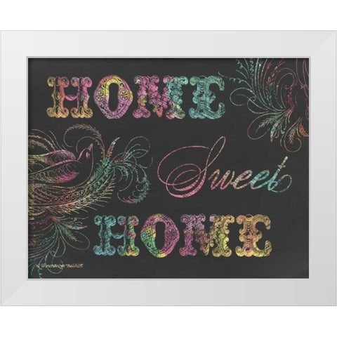 Home Sweet Home III White Modern Wood Framed Art Print by Babbitt, Gwendolyn