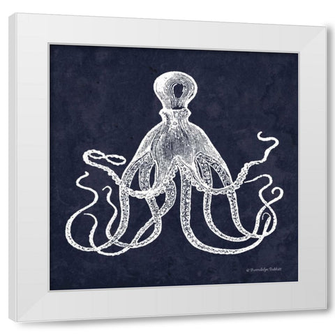 Octopi II White Modern Wood Framed Art Print by Babbitt, Gwendolyn