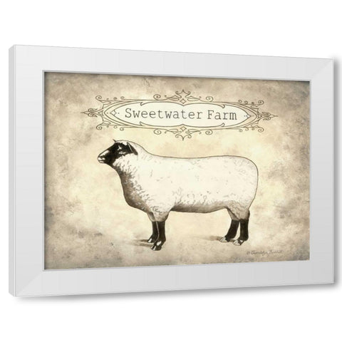 Sweetwater Farm White Modern Wood Framed Art Print by Babbitt, Gwendolyn
