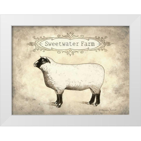 Sweetwater Farm White Modern Wood Framed Art Print by Babbitt, Gwendolyn