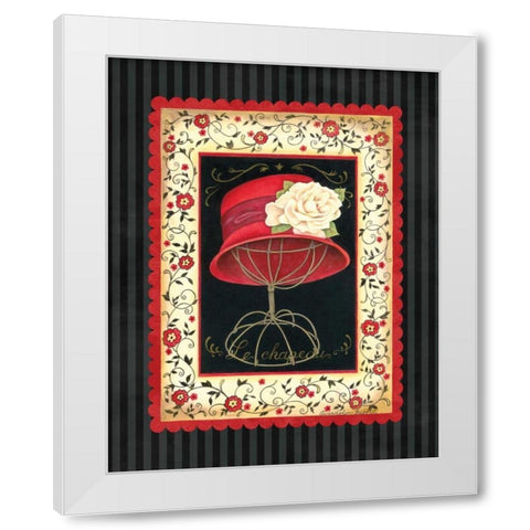 Dressed in Red I White Modern Wood Framed Art Print by Babbitt, Gwendolyn