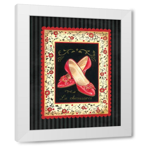 Dressed in Red III White Modern Wood Framed Art Print by Babbitt, Gwendolyn