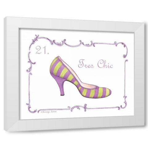 French Fashion I White Modern Wood Framed Art Print by Babbitt, Gwendolyn