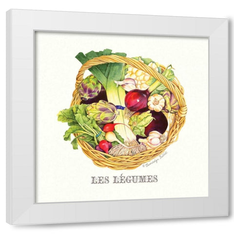 Les Legumes White Modern Wood Framed Art Print by Babbitt, Gwendolyn