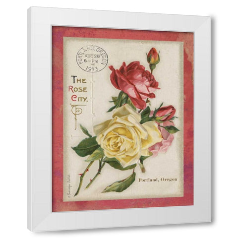 Rose City II White Modern Wood Framed Art Print by Babbitt, Gwendolyn