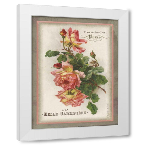 French Rose I White Modern Wood Framed Art Print by Babbitt, Gwendolyn