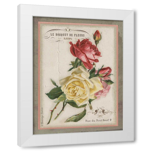French Rose II White Modern Wood Framed Art Print by Babbitt, Gwendolyn