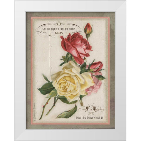 French Rose II White Modern Wood Framed Art Print by Babbitt, Gwendolyn