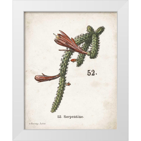 Cacti III White Modern Wood Framed Art Print by Babbitt, Gwendolyn
