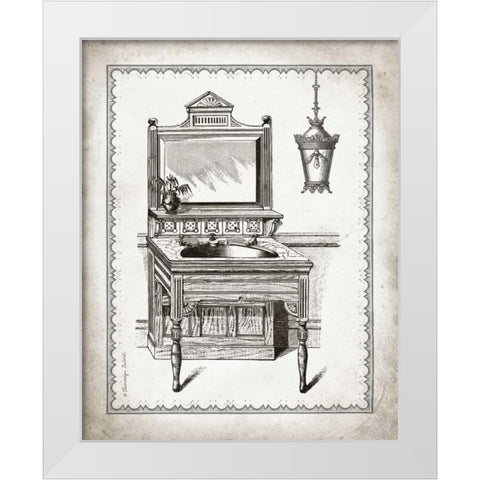Victorian Sink I White Modern Wood Framed Art Print by Babbitt, Gwendolyn