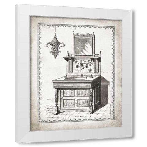 Victorian Sink II White Modern Wood Framed Art Print by Babbitt, Gwendolyn