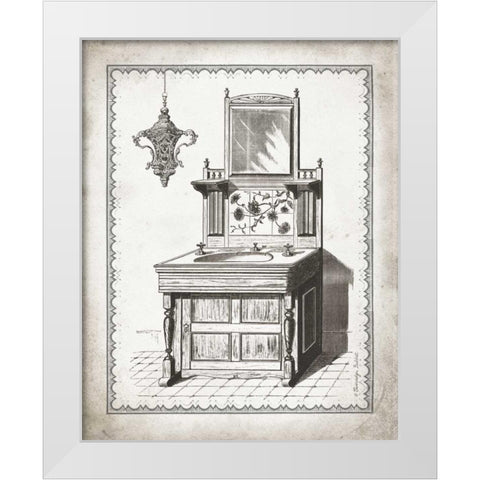 Victorian Sink II White Modern Wood Framed Art Print by Babbitt, Gwendolyn