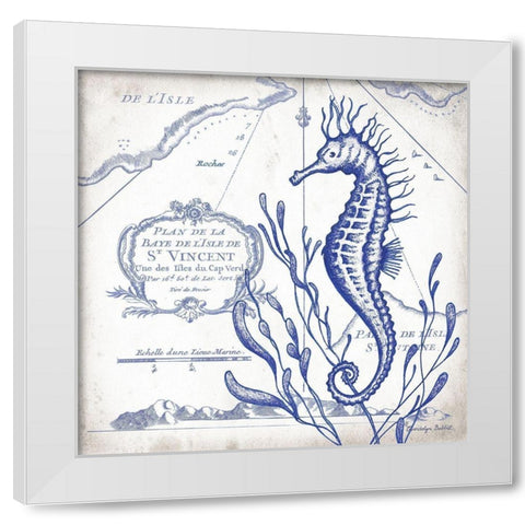Seahorse on White II White Modern Wood Framed Art Print by Babbitt, Gwendolyn