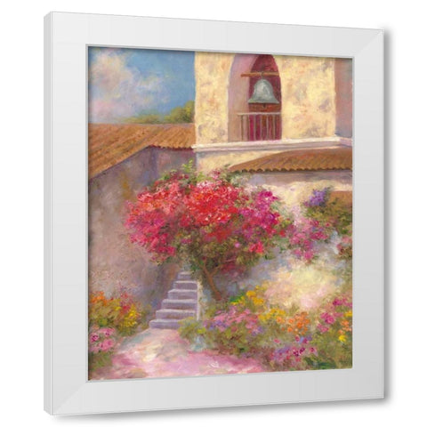 Mission Bell White Modern Wood Framed Art Print by Bailey, Carol