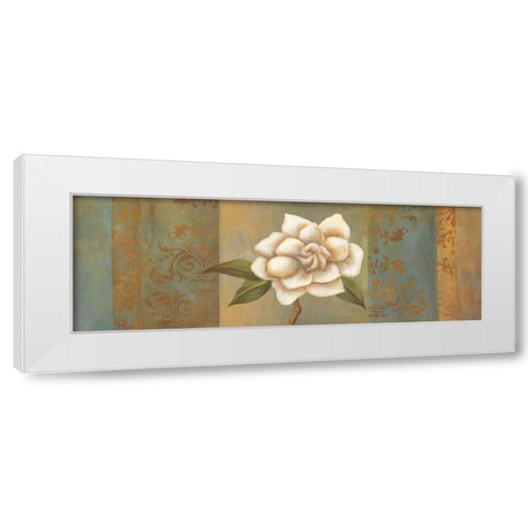 Magnolia Branch I White Modern Wood Framed Art Print by Belamar, Ella