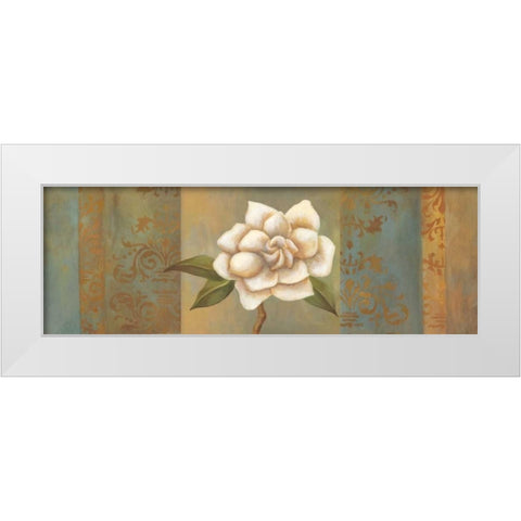 Magnolia Branch I White Modern Wood Framed Art Print by Belamar, Ella