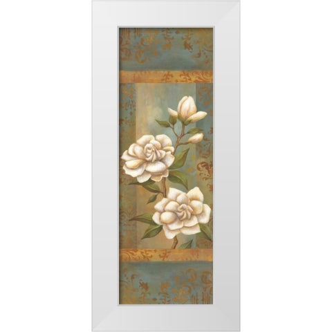 Magnolia Trio I White Modern Wood Framed Art Print by Belamar, Ella