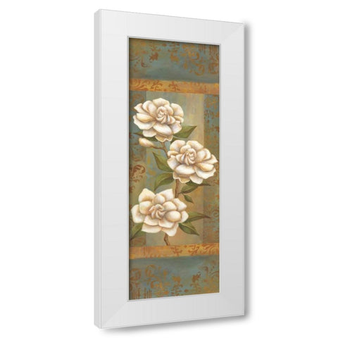 Magnolia Trio II White Modern Wood Framed Art Print by Belamar, Ella