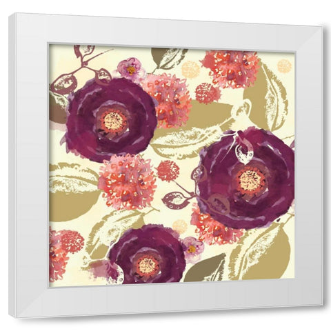 Mulberry I White Modern Wood Framed Art Print by Berrenson, Sara