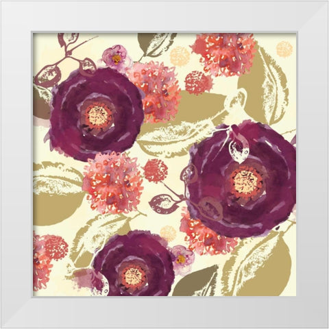 Mulberry I White Modern Wood Framed Art Print by Berrenson, Sara