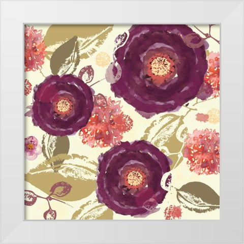 Mulberry II White Modern Wood Framed Art Print by Berrenson, Sara