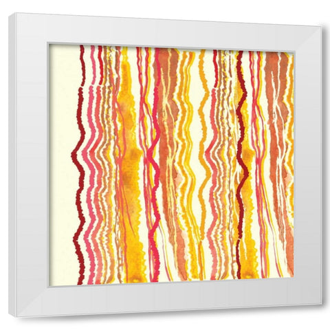Desert Sunrise I White Modern Wood Framed Art Print by Berrenson, Sara