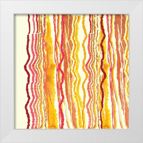 Desert Sunrise I White Modern Wood Framed Art Print by Berrenson, Sara