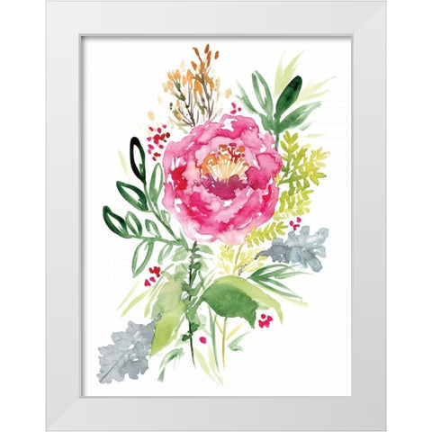 Lavish White Modern Wood Framed Art Print by Berrenson, Sara