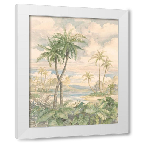 Cabana Bay I White Modern Wood Framed Art Print by Brent, Paul