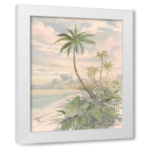 Cabana Bay II White Modern Wood Framed Art Print by Brent, Paul