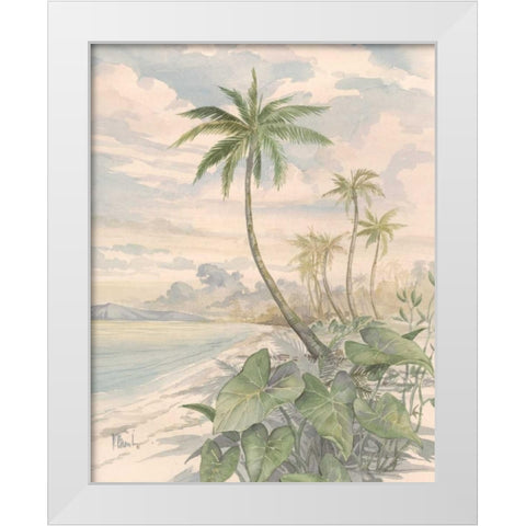 Cabana Bay II White Modern Wood Framed Art Print by Brent, Paul