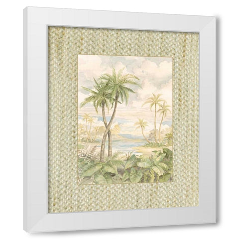 Cabana Bay I White Modern Wood Framed Art Print by Brent, Paul