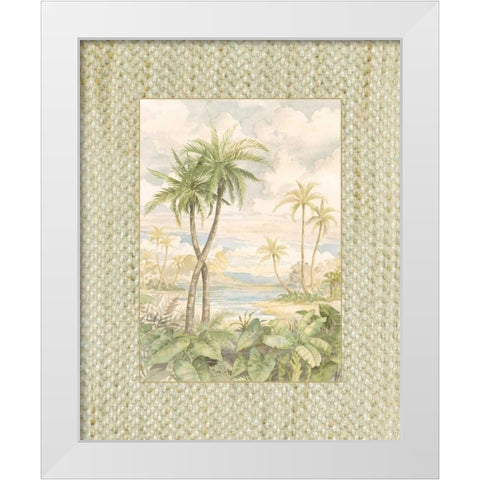Cabana Bay I White Modern Wood Framed Art Print by Brent, Paul