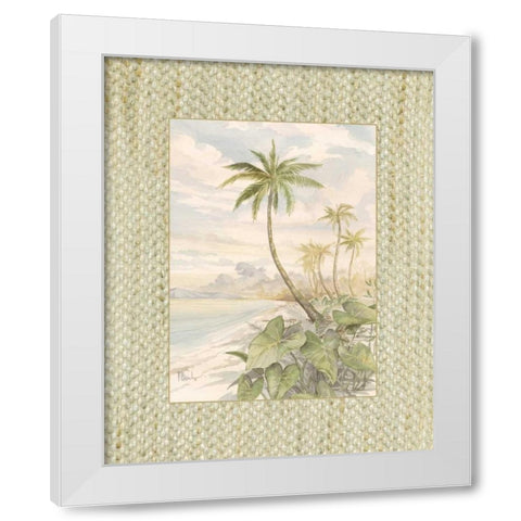 Cabana Bay II White Modern Wood Framed Art Print by Brent, Paul