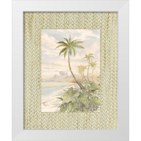 Cabana Bay II White Modern Wood Framed Art Print by Brent, Paul