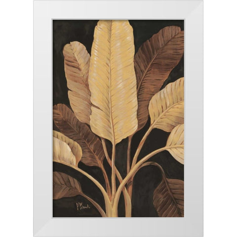 Traveller Palm White Modern Wood Framed Art Print by Brent, Paul