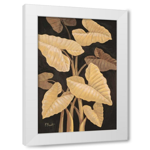 Tropical Leaves White Modern Wood Framed Art Print by Brent, Paul