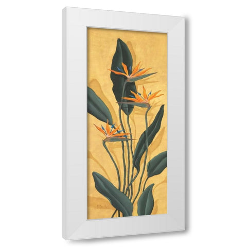 Bird of Paradise White Modern Wood Framed Art Print by Brent, Paul