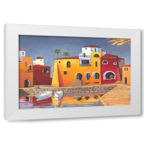 Puerto del Mar I White Modern Wood Framed Art Print by Brent, Paul