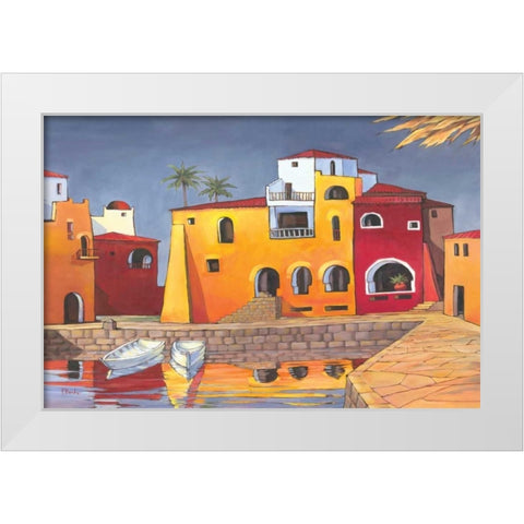 Puerto del Mar I White Modern Wood Framed Art Print by Brent, Paul