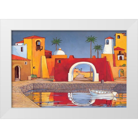 Puerto del Mar II White Modern Wood Framed Art Print by Brent, Paul