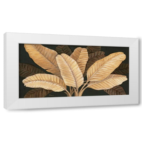 Calypso Leaves I White Modern Wood Framed Art Print by Brent, Paul