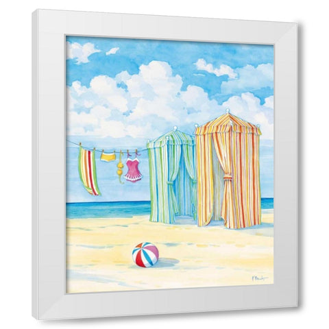 Oceanside II White Modern Wood Framed Art Print by Brent, Paul