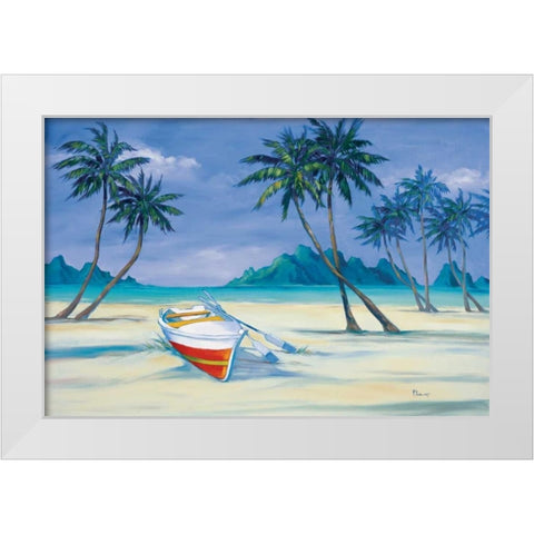 Archipelago I White Modern Wood Framed Art Print by Brent, Paul
