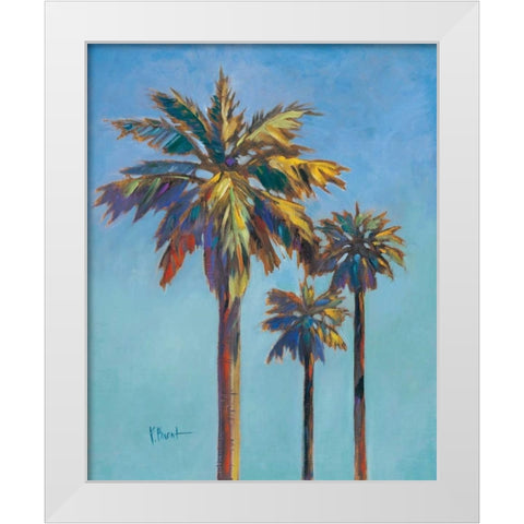 Santa Rita Palms I White Modern Wood Framed Art Print by Brent, Paul