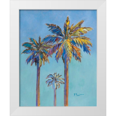 Santa Rita Palms II White Modern Wood Framed Art Print by Brent, Paul
