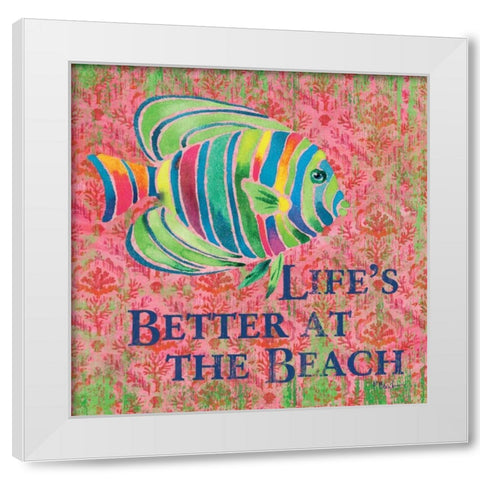 Kailua Cove III White Modern Wood Framed Art Print by Brent, Paul