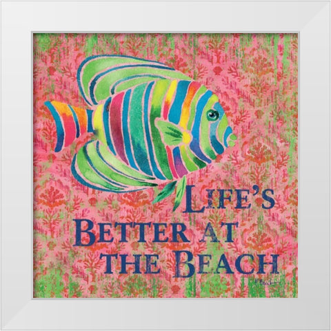 Kailua Cove III White Modern Wood Framed Art Print by Brent, Paul