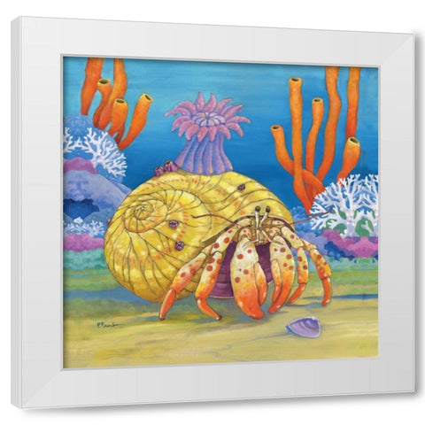 Under the Sea III White Modern Wood Framed Art Print by Brent, Paul