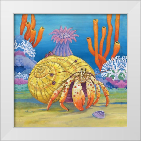 Under the Sea III White Modern Wood Framed Art Print by Brent, Paul